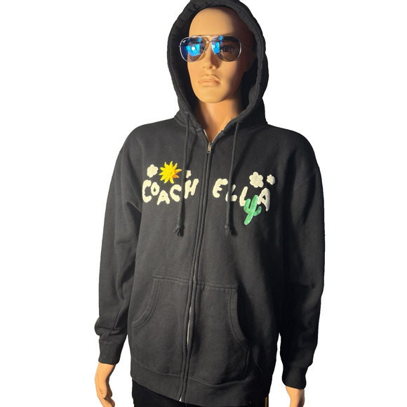 Independent Coachella Hoodie Men's Large Black Graphic Prints - Picture 1 of 9